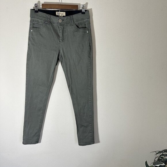 Democracy Ab Technology jeans size 6 green skinny slimming Mid Rise - Picture 1 of 6